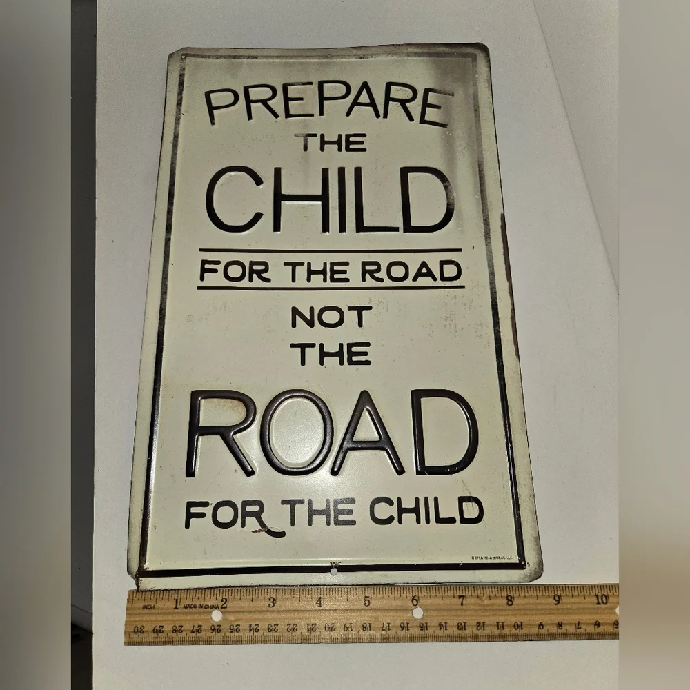 Open Road Brands Black and White Motivational Wall Sign
